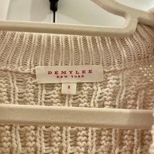 Demylee Off-White Cable knit Cotton-Blend Sweater.